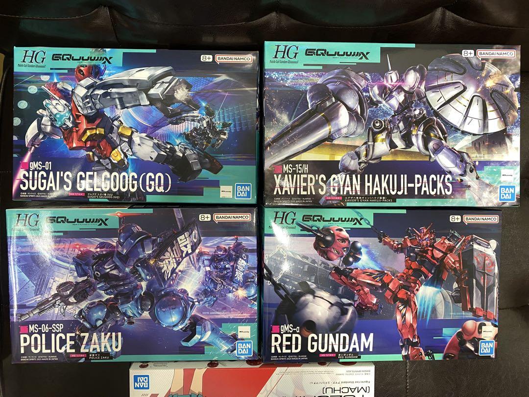 HG ギャン 赤いガンダム ゲルググ スガイ 軍警ザク 4点セット