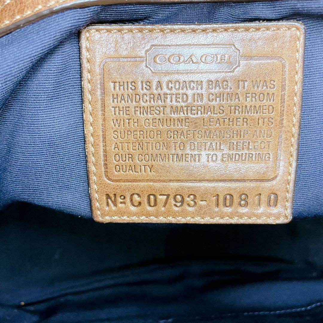 COACH コーチ デニム パッチワーク ハンド バッグ グラニー バッグ 希少