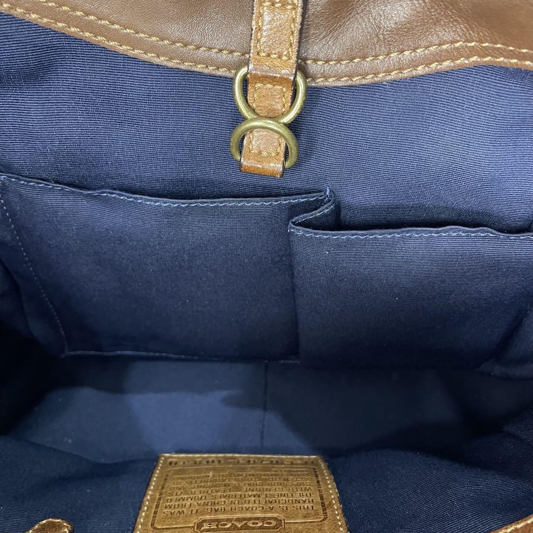 COACH コーチ デニム パッチワーク ハンド バッグ グラニー バッグ 希少