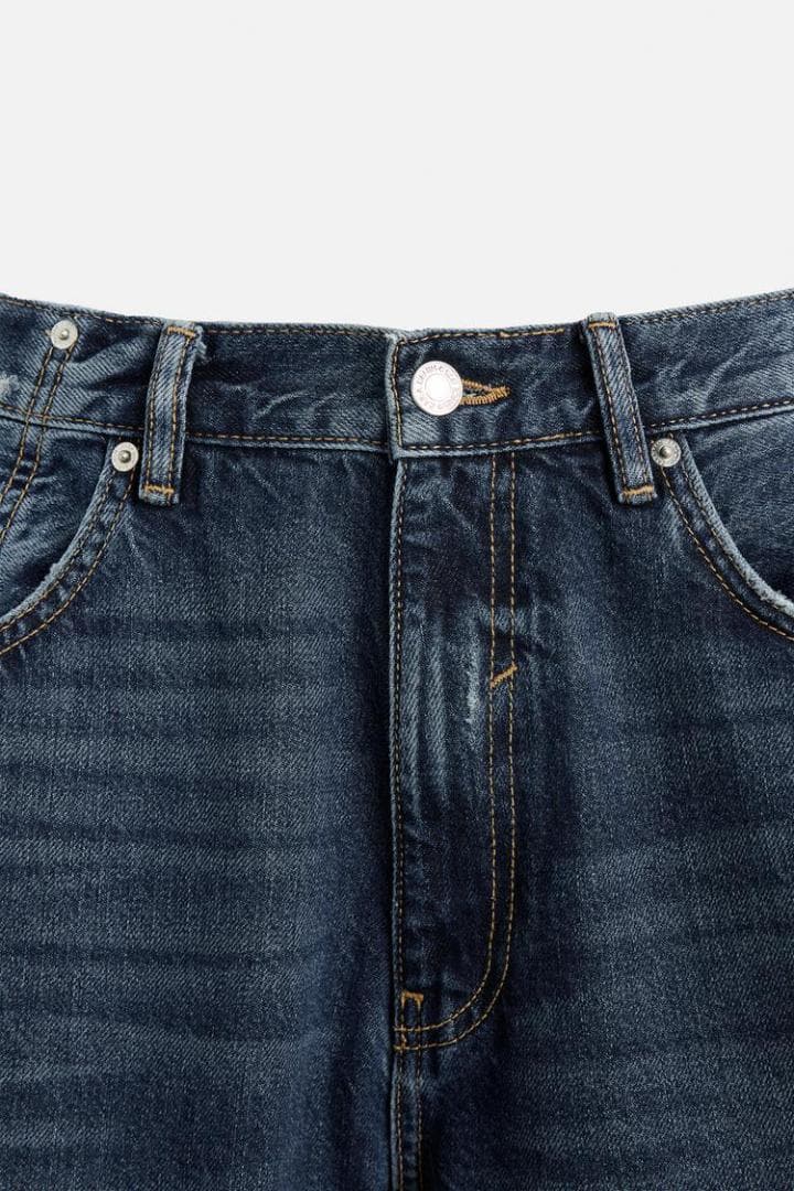 ZARA ザラ シームディテール バギー デニムパンツ EU36JP29 完売品 ZARA ザラ シームディテール バギー デニムパンツ EU36 jp29