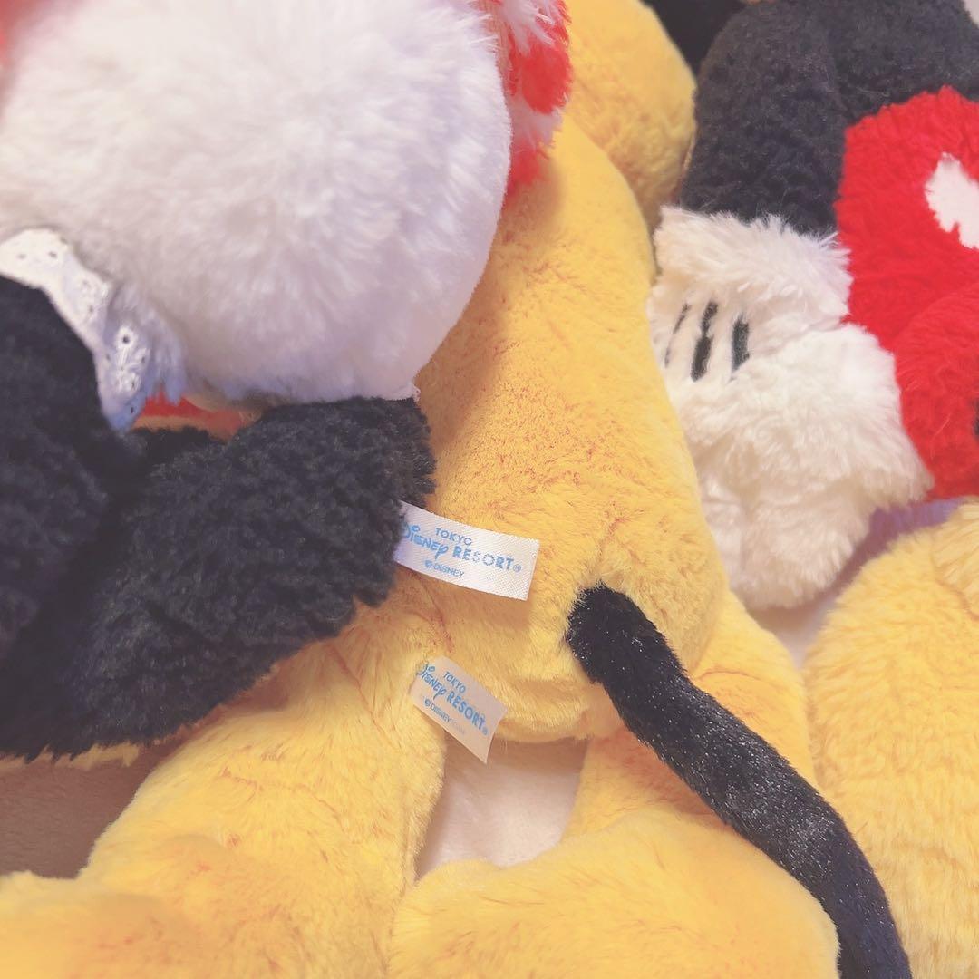 ディズニー　ミッキー　ミニー　プルート　ぬいぐるみ　フラッフィープラッシー　♡