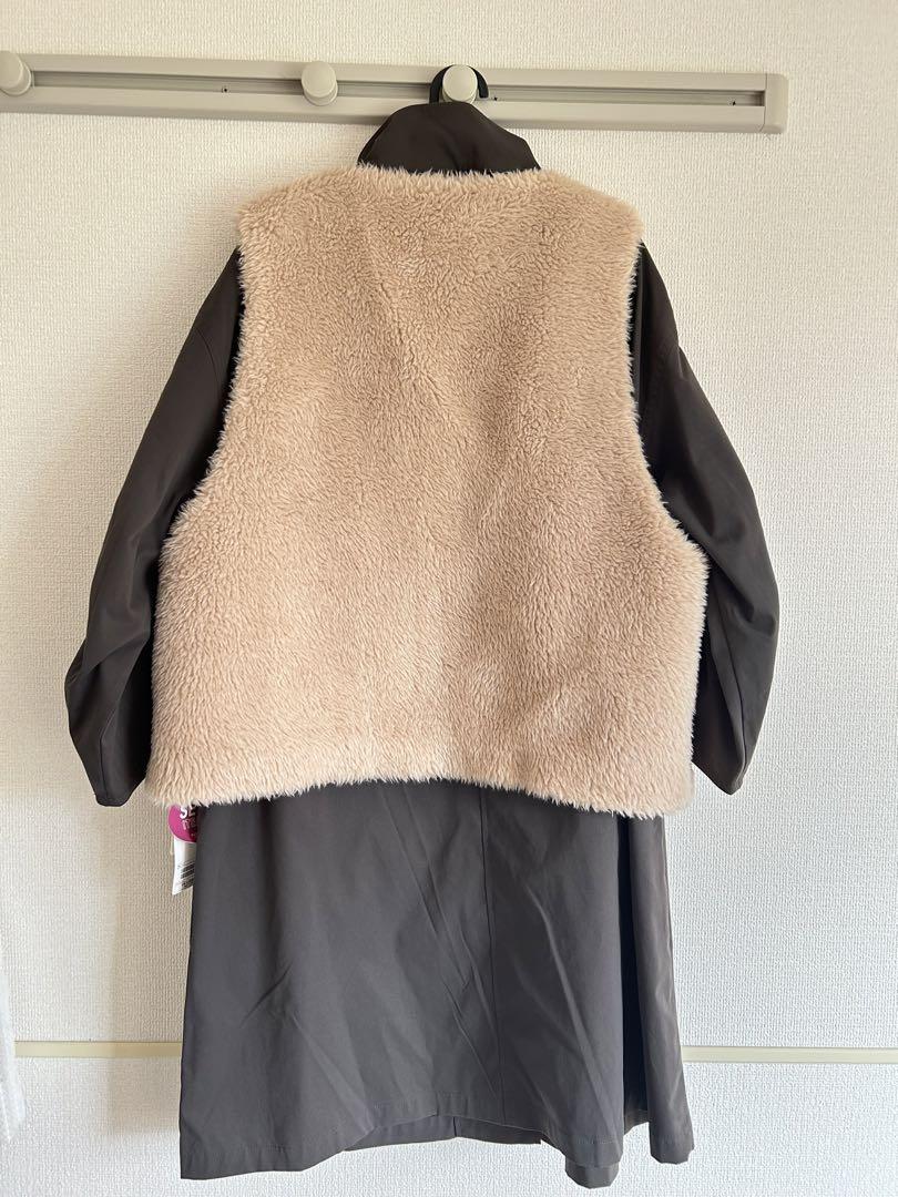 タグ付き 未使用品　BEAMS ボアベストセット　モッズコート