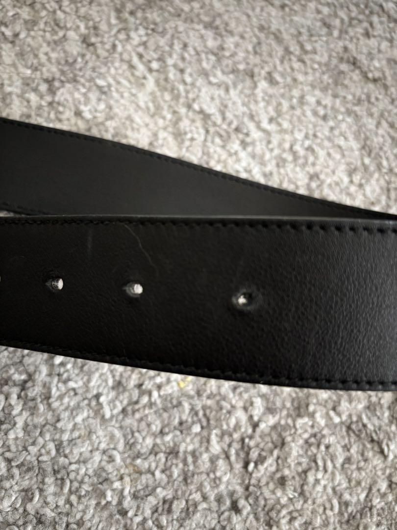 Gucci GGロゴ 黒 レザーベルト