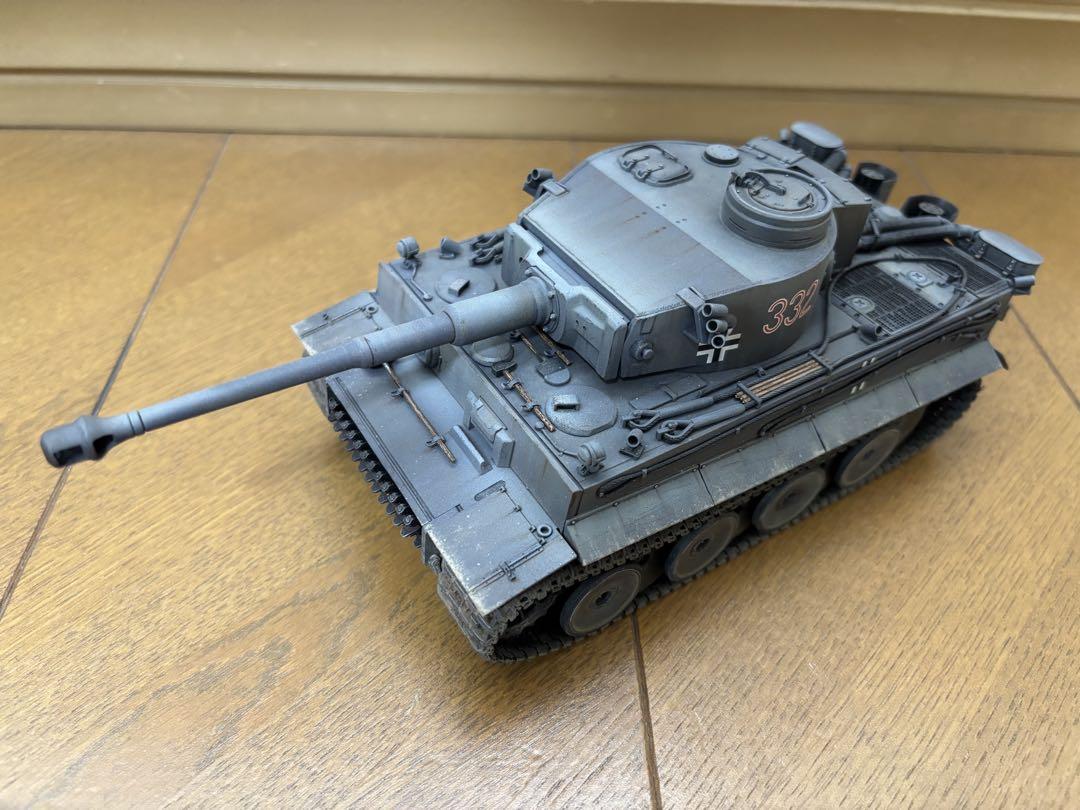【完成品】タミヤ1/35 ドイツ重戦車 タイガーI 初期生産型