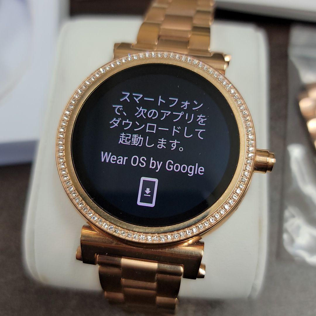 印象のデザイン MICHAEL KORS マイケルコース スマートウォッチ ソフィ 新製品情報も満載 マイケルコース スマートウォッチ MKT5047 ランウェイ ローズゴールド 腕時計(デジタル)