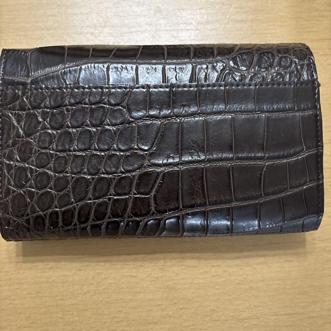 ADMJ リアルクロコダイルロングウォレット