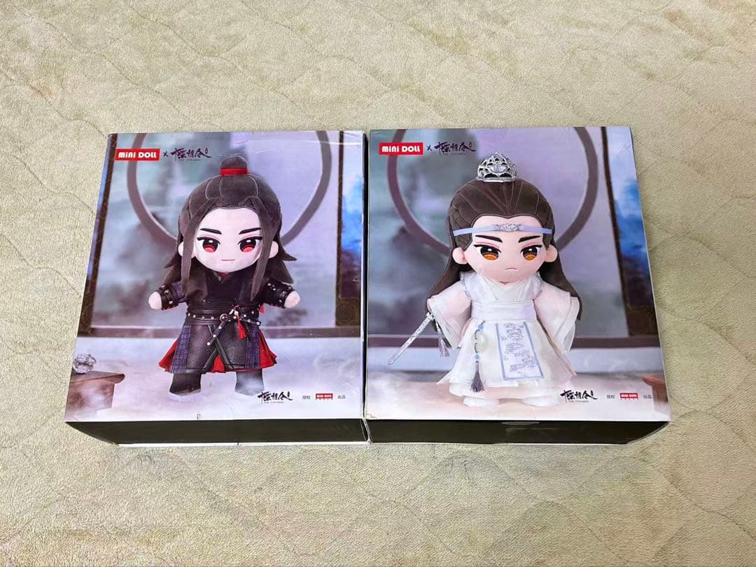 陳情令 公式 ぬいぐるみ 20ml 魏無羨 藍忘機 minidoll 典藏特典版目立った傷や汚れなし