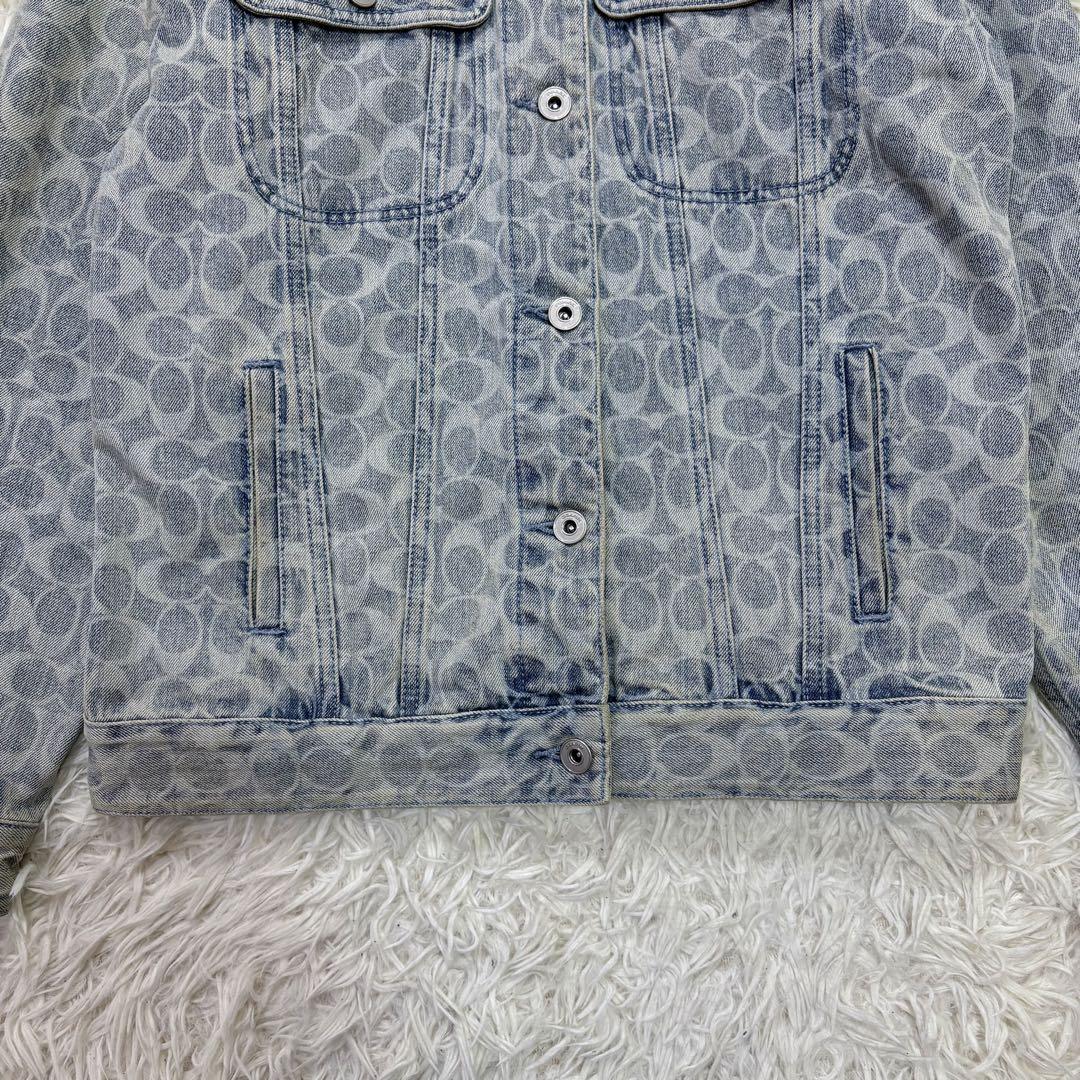 極美品✨コーチ COACH デニムジャケット アイボリー 青 S