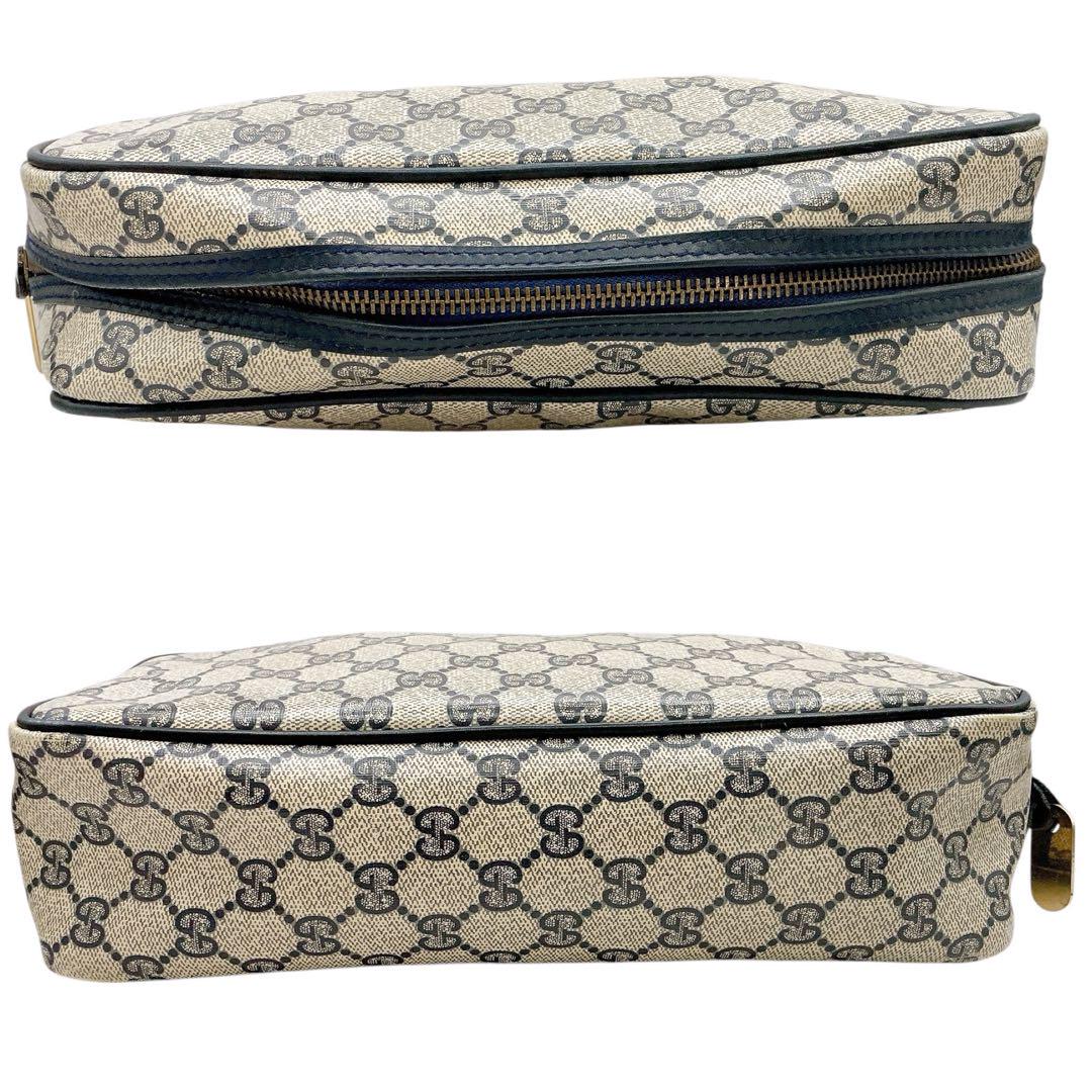 大人気新品セール ブ 美品✨GUCCI PVC 総柄 GGスプリーム クラッチバッグ グッチ バッグ