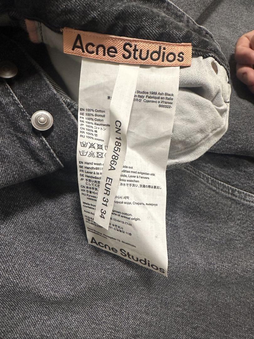 パンツ Acne Studios 1989 jeans ash black