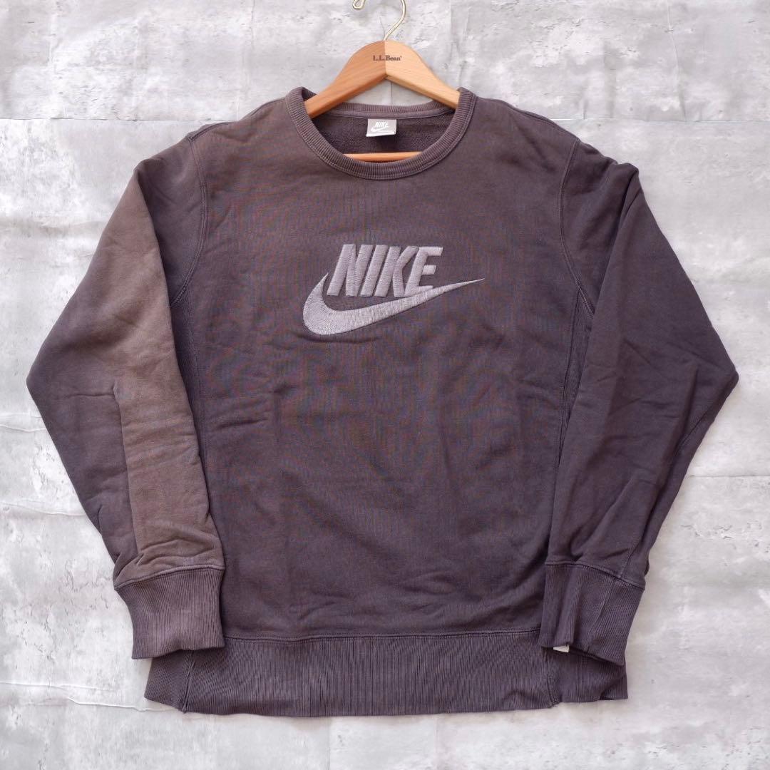 90s 00s NIKE ナイキ トレーナー スウェット 鬼フェードM NIKE