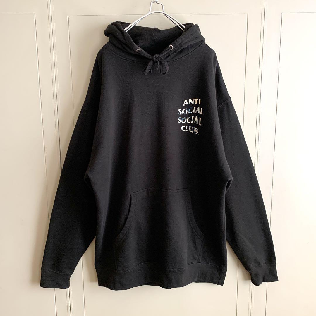 Anti Social Social Club ツイスター パーカー ブラック ANTI SOCIAL SOCIAL CLUB 北斎 スウェットパーカー