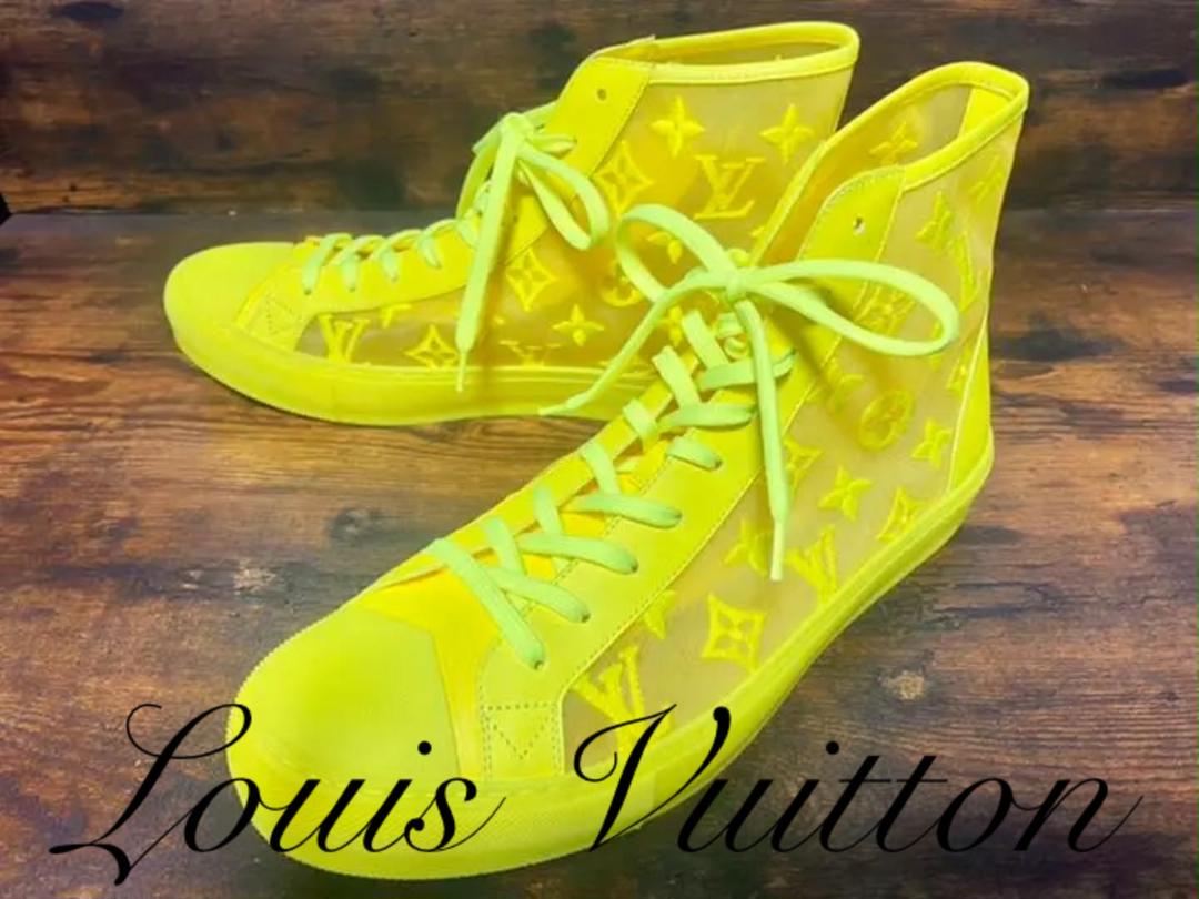 LOUIS VUITTON タトゥーライン メッシュ ハイカットスニーカー