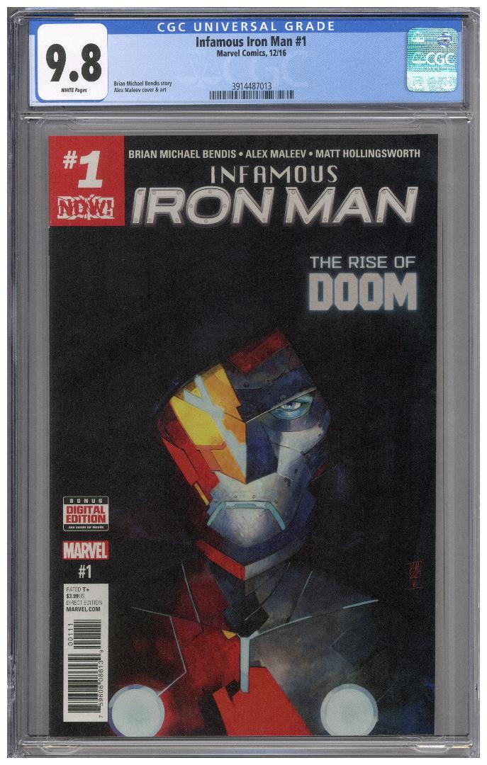 アメコミリーフ Infamous Iron Man #1 CGC 9.8