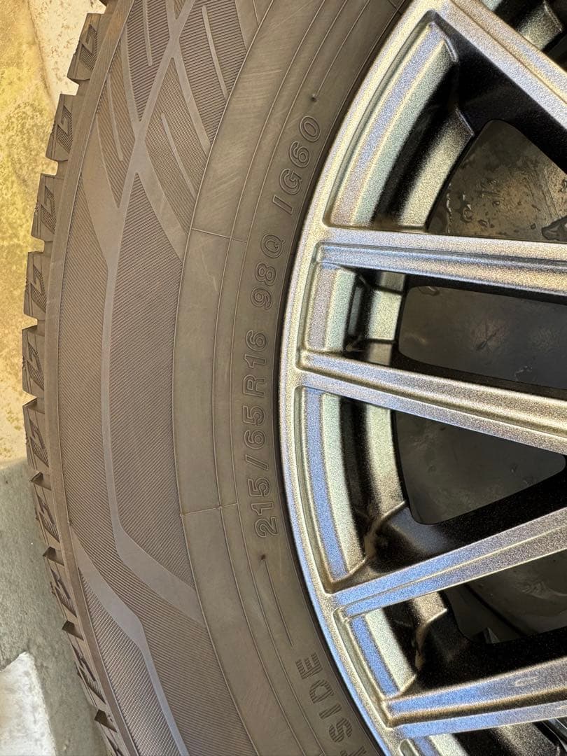 AL1800215/65/16 スタッドレスアルミ4本バリ溝アルファード等