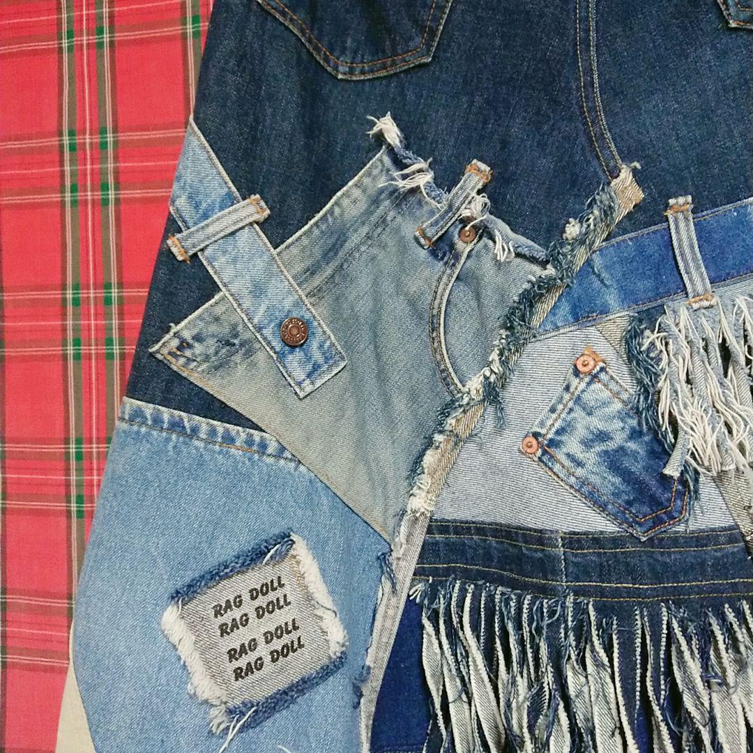 大得価人気 Levi's スカート デニムフリンジ PlYzv-m59277682933 リメイクデニム NEW好評
