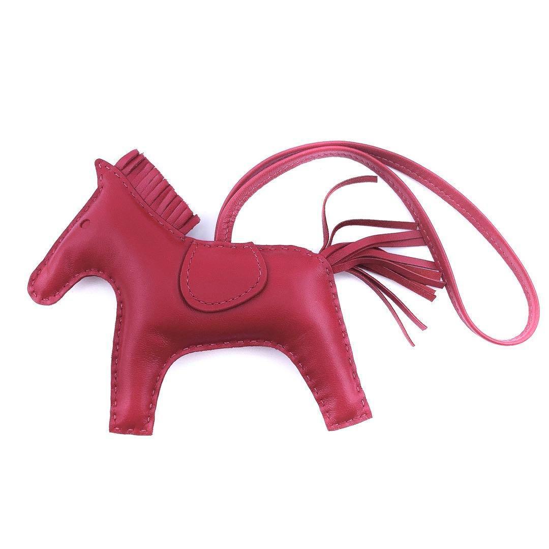 美品✨ HERMES エルメス ロデオチャーム MM チャーム レッド