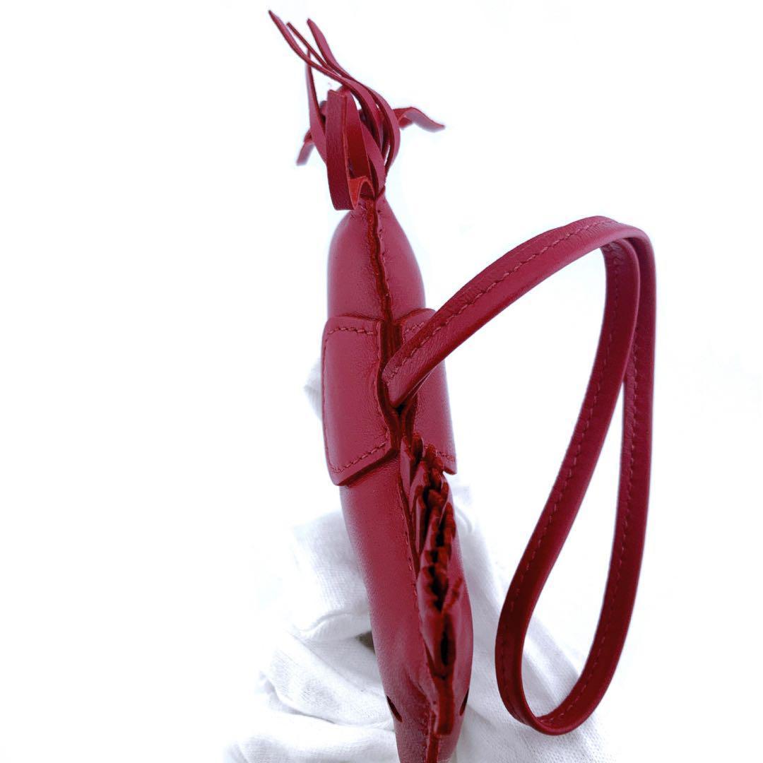 美品✨ HERMES エルメス ロデオチャーム MM チャーム レッド