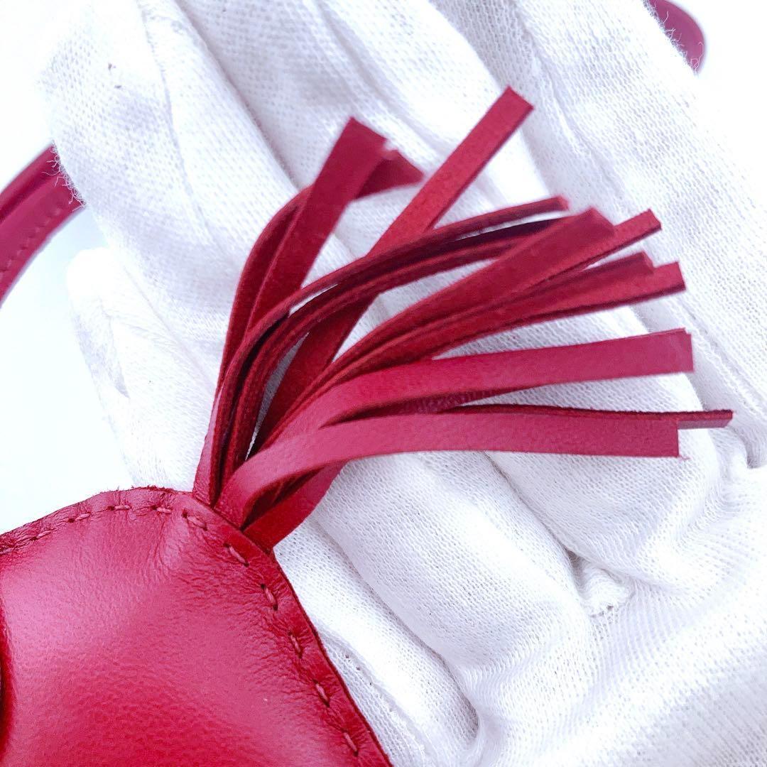 美品✨ HERMES エルメス ロデオチャーム MM チャーム レッド