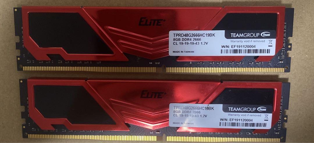 Team DDR4 メモリ 2666Mhz 8GB x2 Team DDR4 2666Mhz 8GBx2 - メルカリ