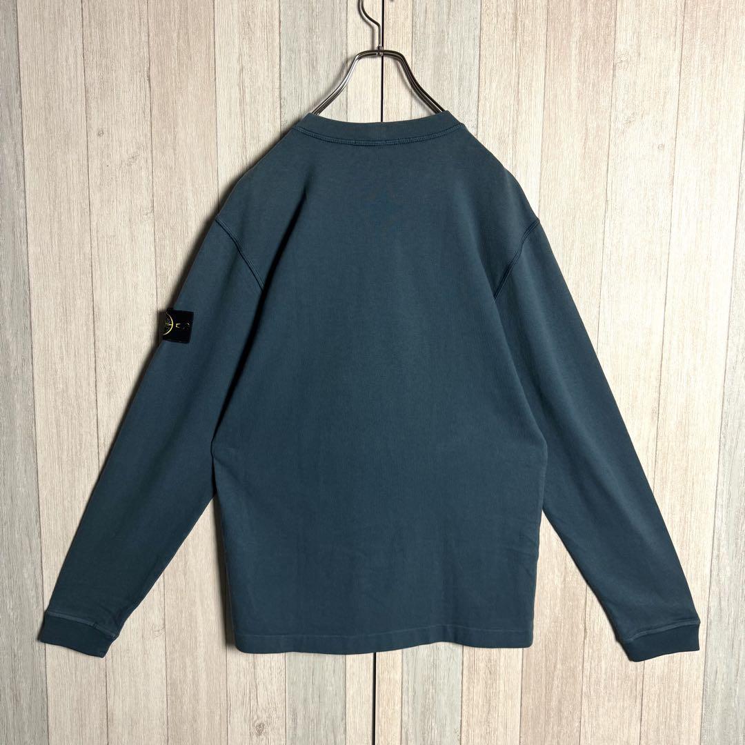 3135【QR確認済】ストーンアイランド アーム刺繍ロゴワッペン 長袖 Tシャツ