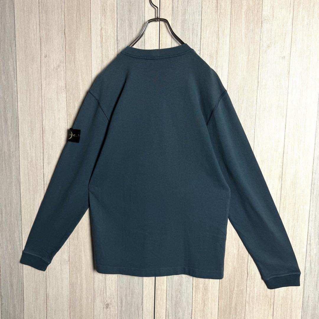 3135【QR確認済】ストーンアイランド アーム刺繍ロゴワッペン 長袖 Tシャツ