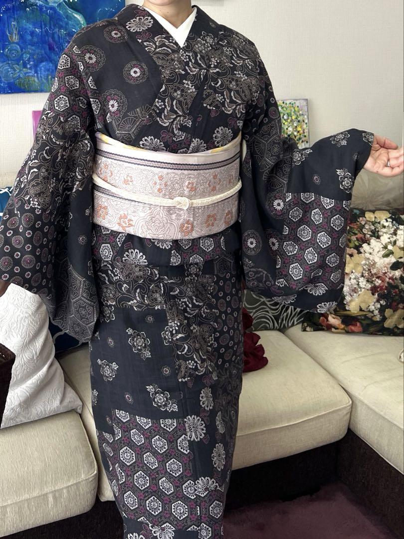 綿麻着物（浴衣としてもOK）
