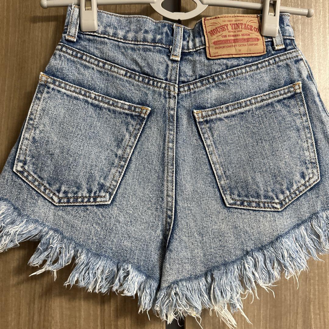 MOUSSY ショートパンツ moussy vintage フリンジ デニム
