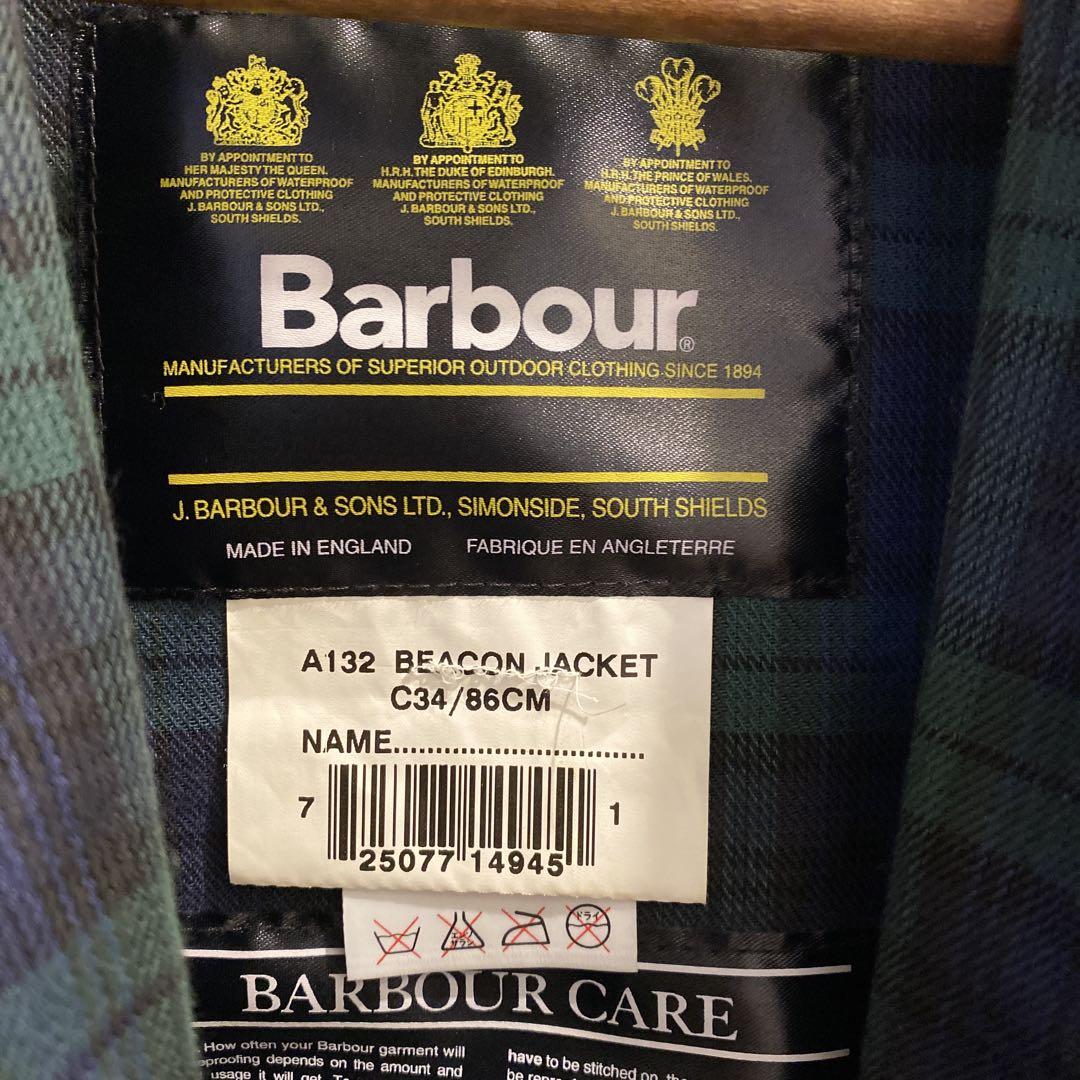 Barbour BEACON ブラック C34ライナー付き　ほぼデッド