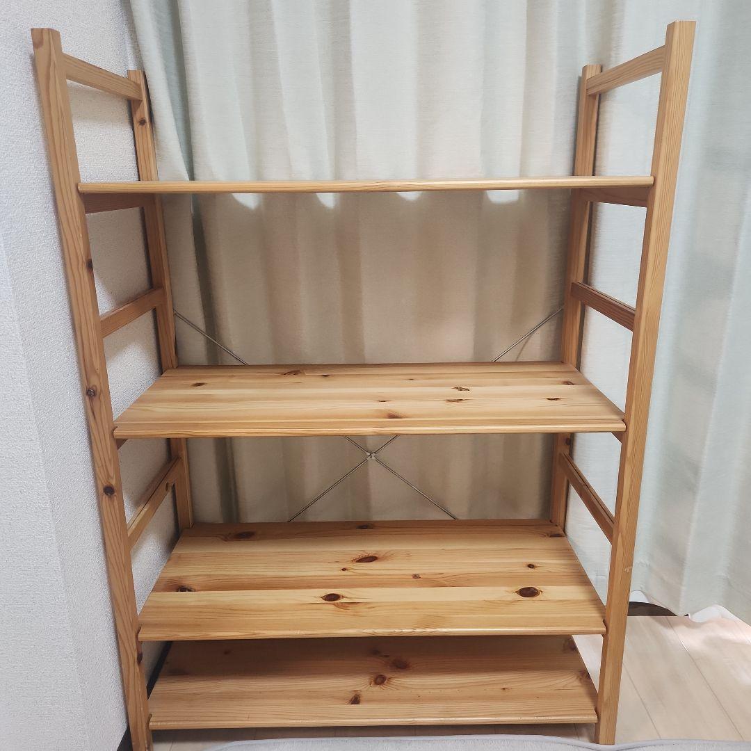 【引き取り希望】無印良品 パイン材ユニットシェルフ 中 無印良品のパイン材ユニットシェルフ(中)旧型
