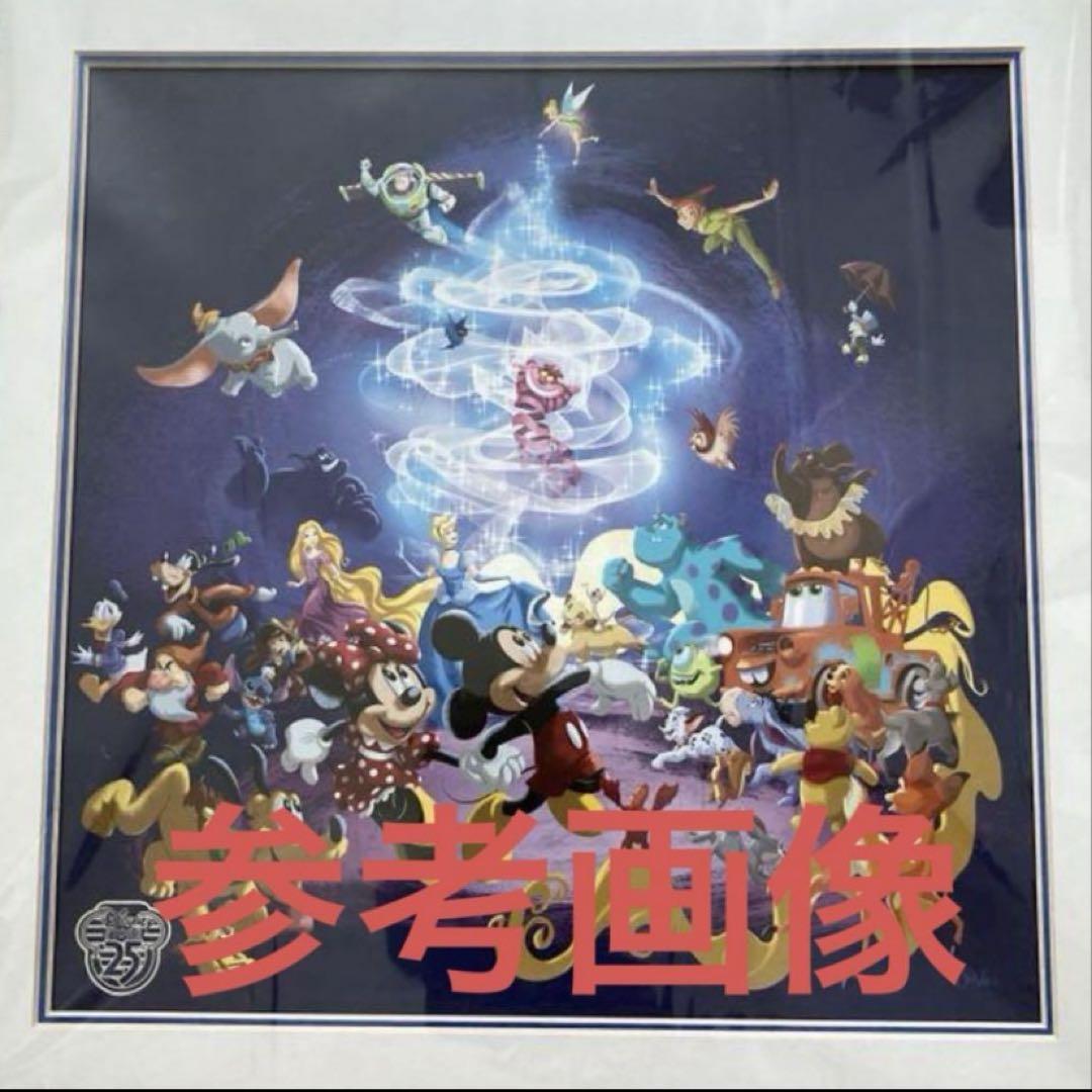 【全商品オープニング価格 特別価格】 ディズニーストア 25周年 Disney ポイント景品 アートパネル 絵画