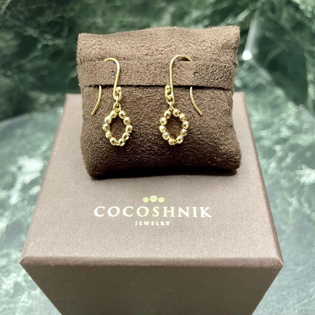 K10PCロング×ミラーボール フックピアス（ピアス） | COCOSHNIK