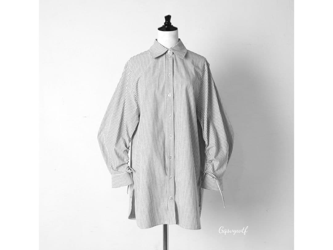 美品 Gypsohila ローブ シャツ 袖リボン バルーン ジプソフィア 美品 Gypsohila ローブ シャツ 袖リボン バルーン ジプソフィア