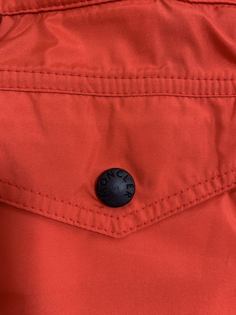【新品】MONCLER ナイロン　ショートパンツ 40 オレンジ