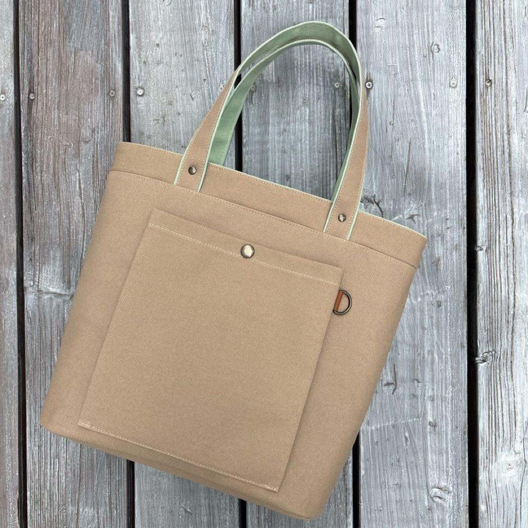 楕円形トートバッグ【倉敷帆布】精密機器対応モデル