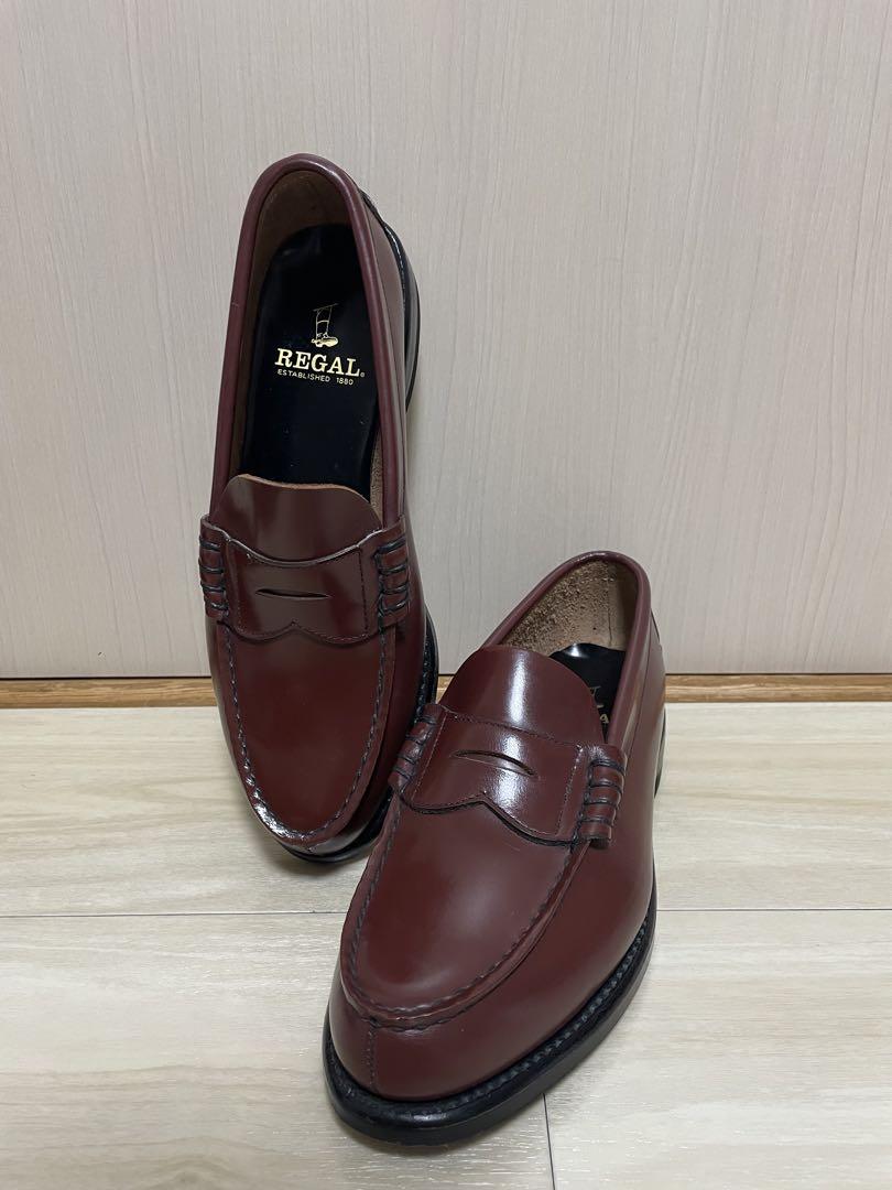 【美品】REGAL リーガル コインローファー ブラウン 24㎝