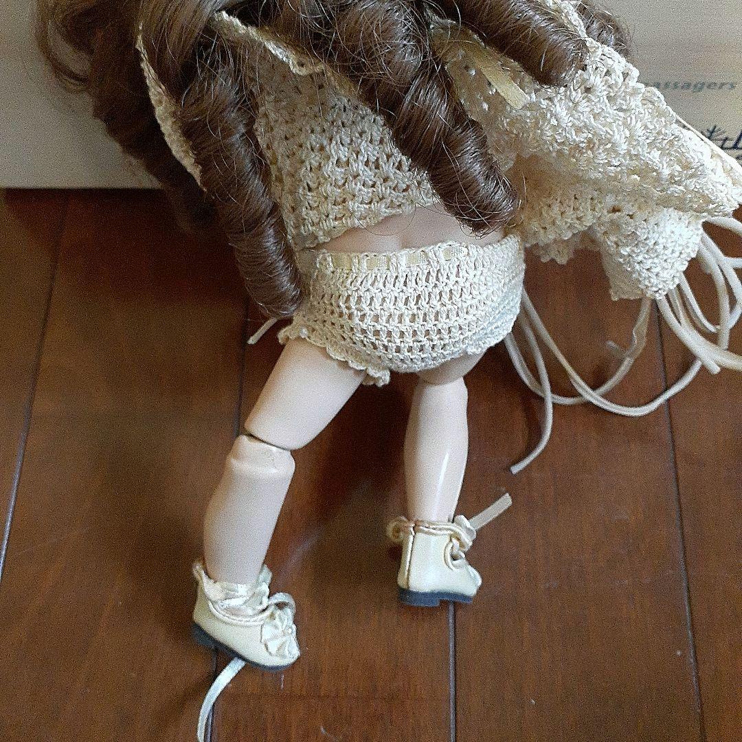 ⭐素敵！アンティークビスクドール、ドールスタンド付き 17