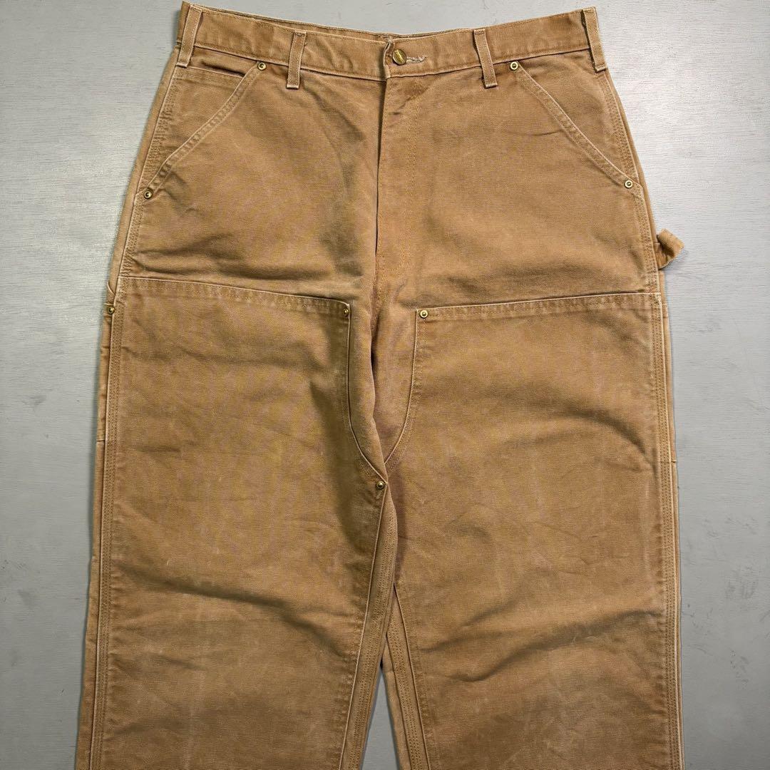 USA製 Carhartt ダブルニー　ペインターパンツ　ダック生地 32×34