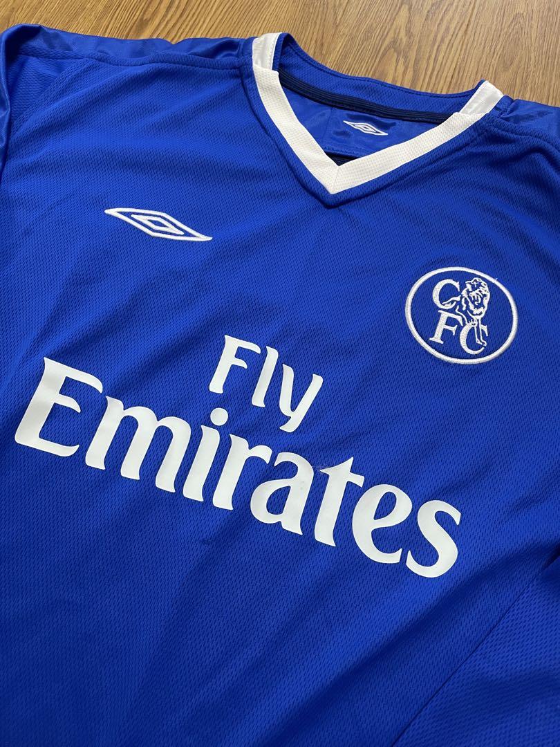 UMBRO chelsea チェルシーFCユニフォーム 03-05 Mサイズ長袖 UMBRO chelsea チェルシーFCユニフォーム 03-05 Mサイズ長袖