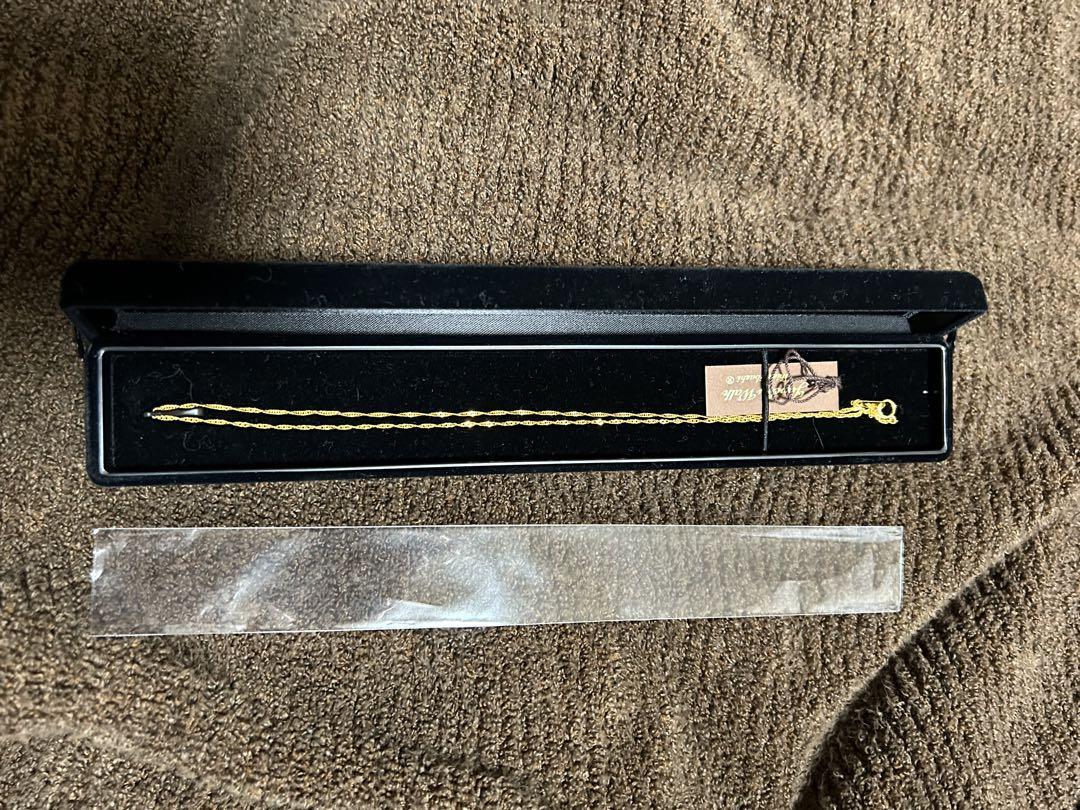 純金 24金 ツイストチェーン ネックレス Ｋ24 新品 タグ付き