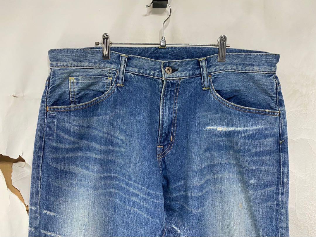 国内外の人気 DAMAGE FRAGMENT × SEQUEL DENIM XL INDIGO パンツ