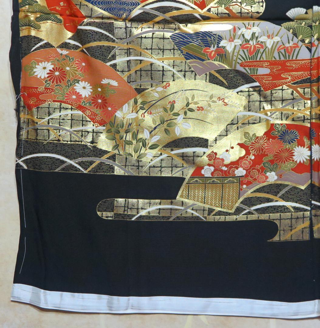 黒留袖【8122】金彩 新品 未仕立 正絹 京友禅