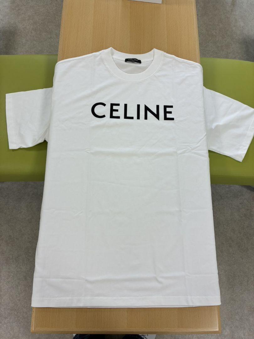 CELINE ロゴ Tシャツ ホワイト