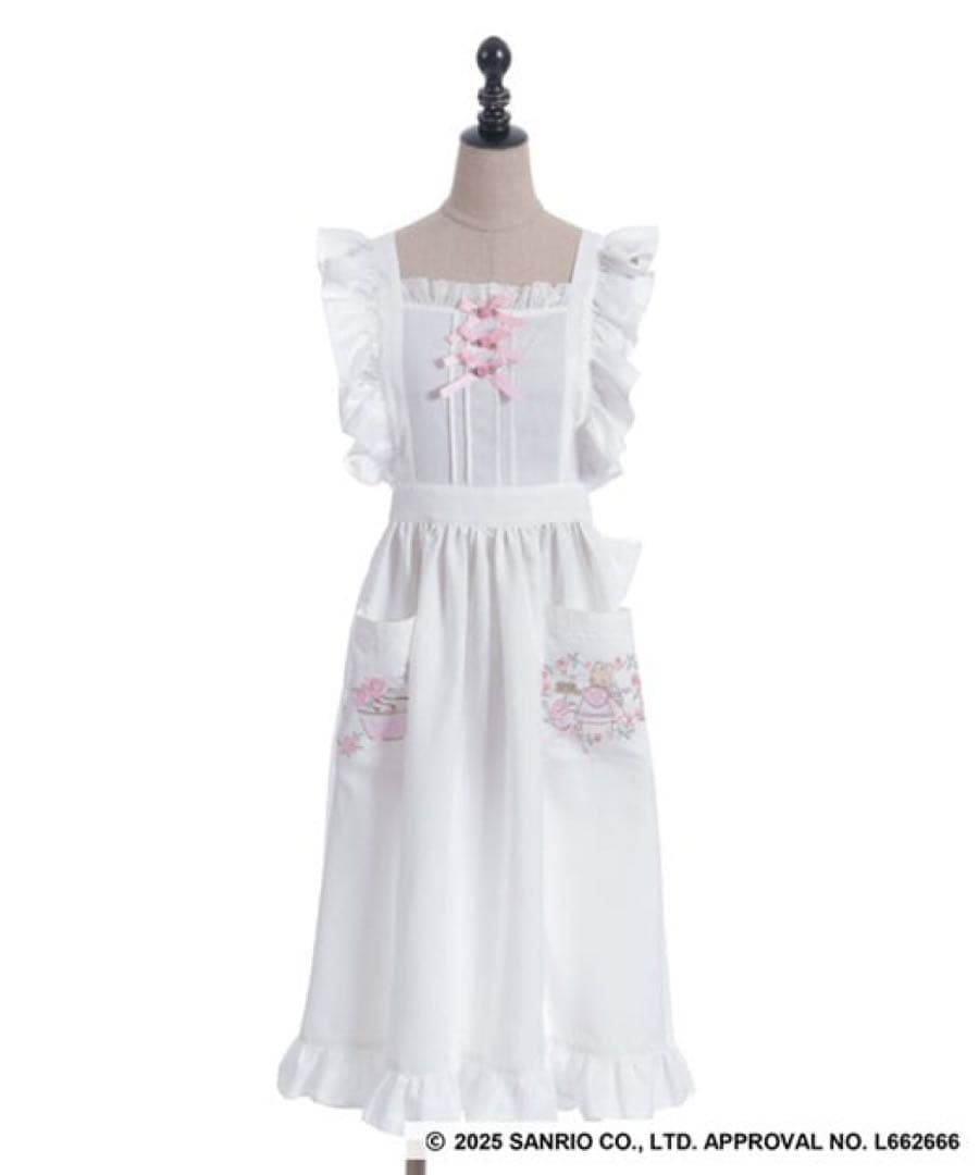 axes femme kawaii シャルミエール マロンクリームエプロンM axes femme kawaii