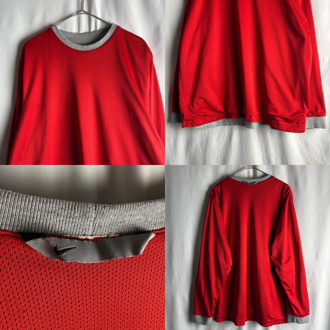 00s NIKE ダブルフェイス リバーシブル カットソー L-XL