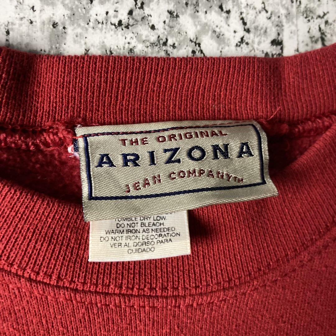 90sUSA製】ARIZONA 刺繍ロゴ ヴィンテージスウェットシャツ 古着