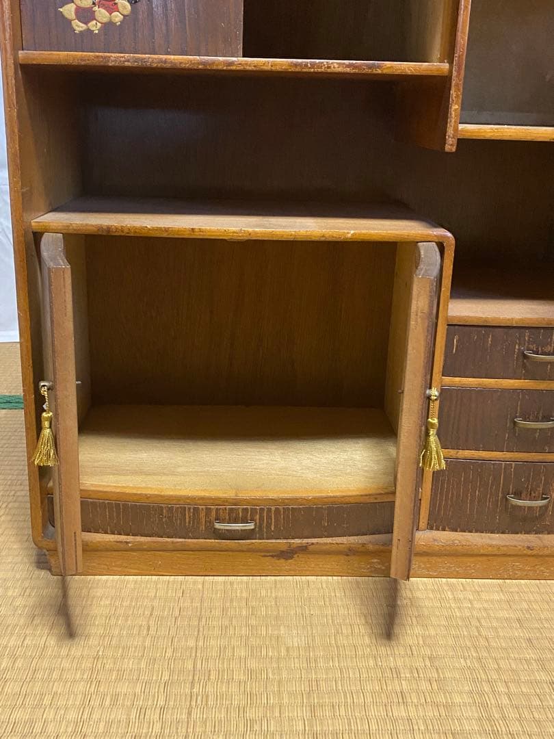 最終処分 茶棚 水屋 茶箪笥 飾り棚 和室 時代もの | magmadoo.co.rs