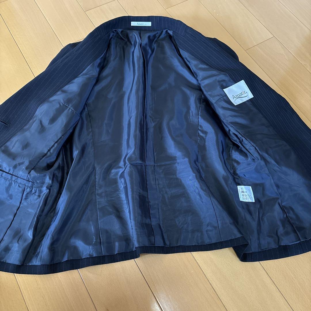 新品⭐️ボンマックス⭐️事務服⭐️パンツスーツ⭐️11号⭐️L⭐️ネイビー×グレイ⭐️オフィス