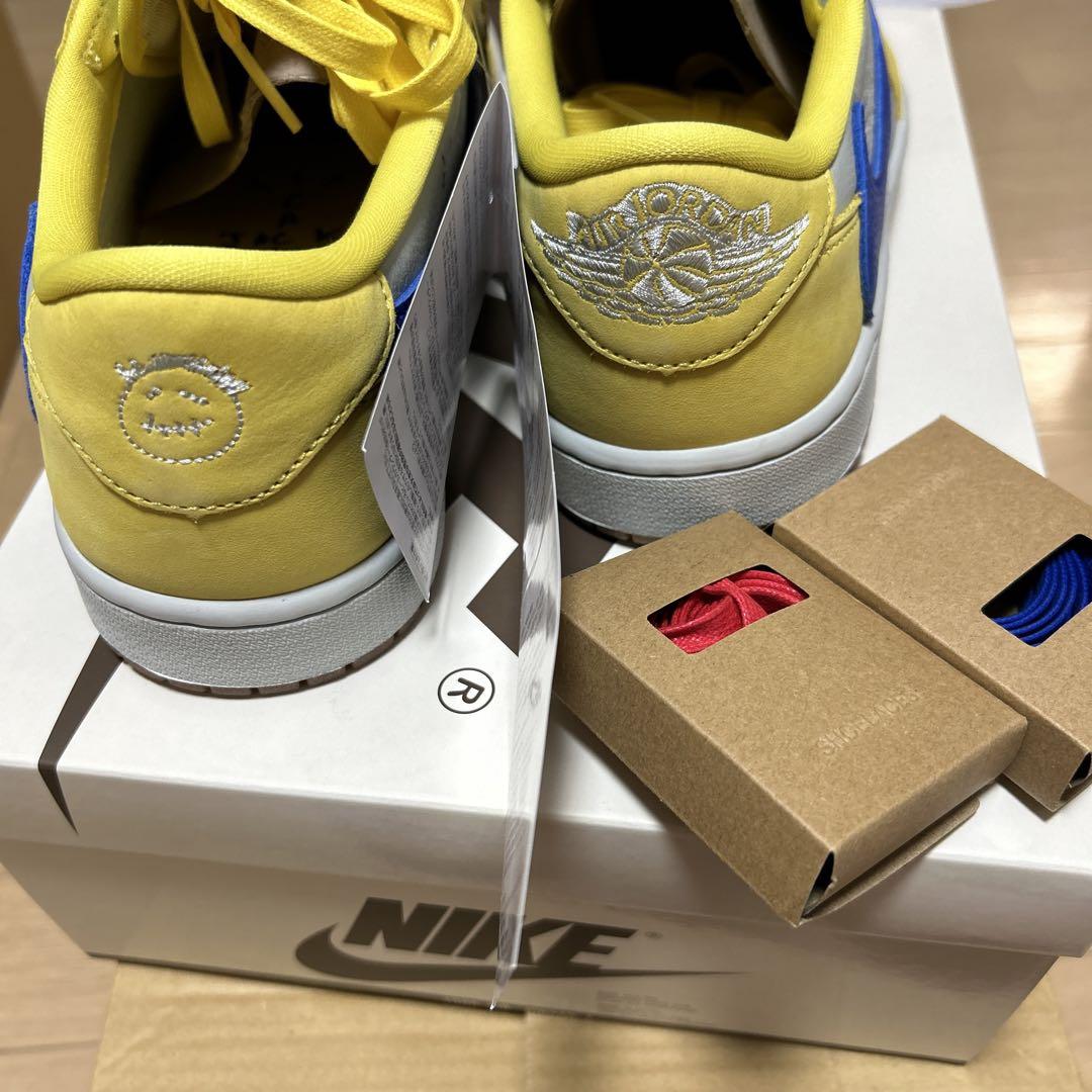 新品　Travis Scott × Nike jordan 1 low カナリー