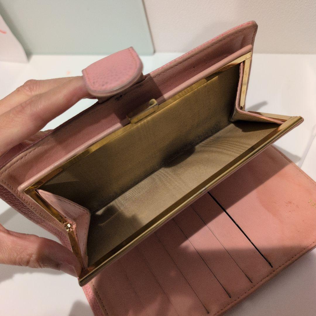 CHANEL 二つ折り長財布 ココマーク キャビアスキンピンク レザー